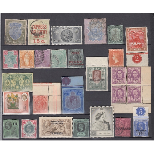 326 - An accumulation of remaindered British Commonwealth issues on cards and album pages, all periods min... 