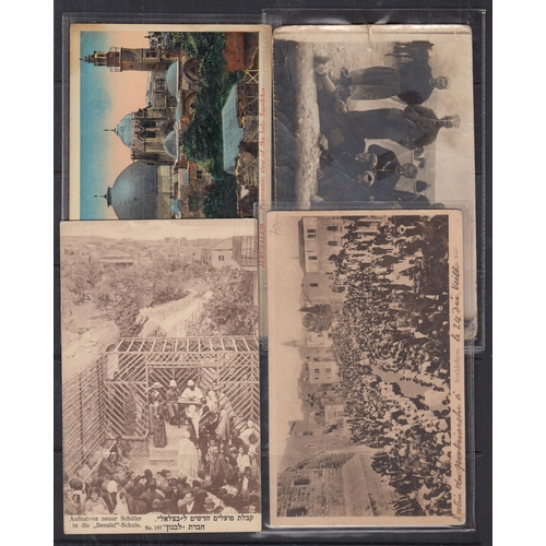 604 - A small accumulation of Palestine and Egypt cards, mainly early 20th Century including various RPs