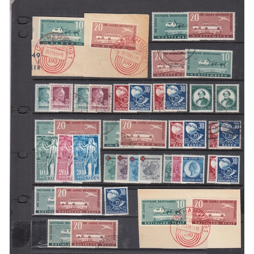 100 years of German postage stamps - postage stamps used, catalog