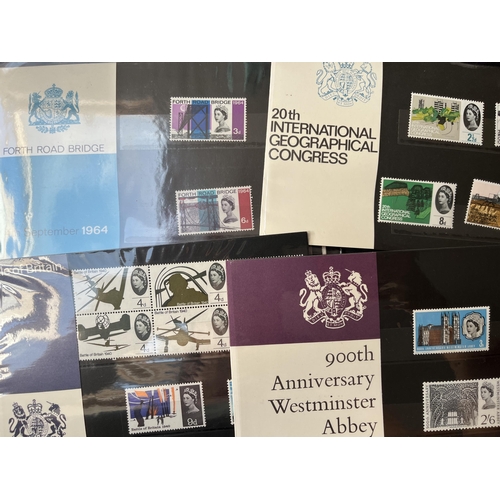 322 - A comprehensive collection of GB presentation packs for the period 1964 to 2009, noted all the early... 