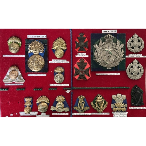 282 - A group of x64 Scottish & Irish Military Cap Badges including Bakelite and Staybrite examples, noted... 