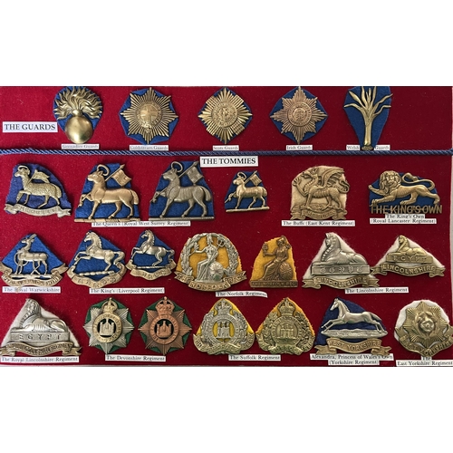 283 - A group of x70 British Military Cap Badges, including The South Wales Borderers, The Royal Welsh Fus... 