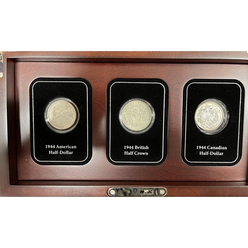 138 - A group of x6 boxed coin sets produced by Danbury Mint, including Australia 1940s set with USA mint ... 