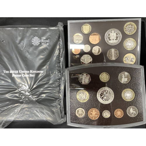 174 - A collection of x12 UK Proof Coin Year Sets, from 2003 to 2013 including 2009 Kew Gardens 50p, all b... 