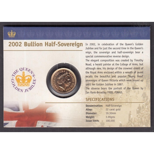 240 - UK 2002 gold half Sovereign, in good condition