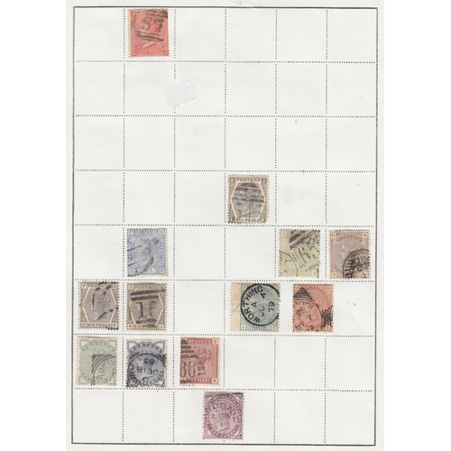 517 - A used GB stamp collection on album pages from QV to QEII, with a smattering of earlies, noted 1840 ... 
