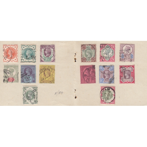 517 - A used GB stamp collection on album pages from QV to QEII, with a smattering of earlies, noted 1840 ... 