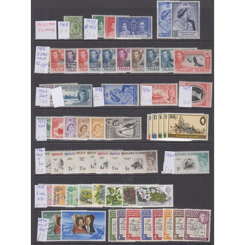 268 - A mint and used British Commonwealth collection housed in several volumes, noted Falklands, Gibralta... 