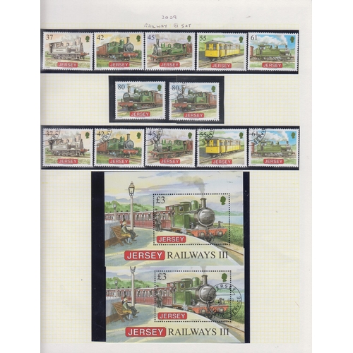 325 - A comprehensive collection of MNH Channel Islands stamps housed in 8 large volumes and loose in enve... 