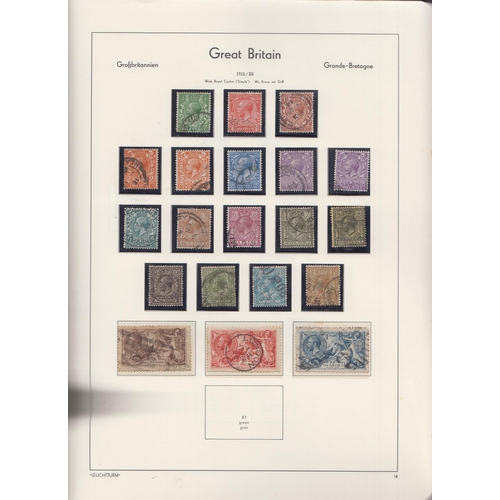 694 - A mint and used GB collection in a pre-printed Lighthouse album from QV to QEII, condition is very m... 