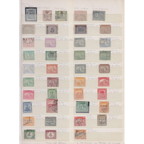 272 - Diverse mint and used collection of Egypt stamps on old album pages for issues early to mid period, ... 