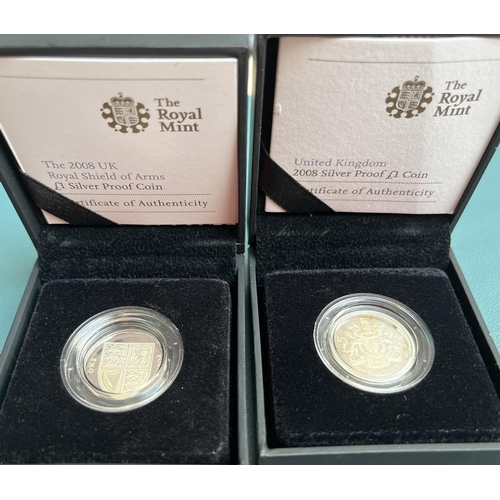 89 - A collection of x7 Royal Mint boxed silver coins from 1969 to 2021, including x3 silver £5 coins box... 