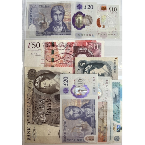 46 - A collection of UK QEII banknotes, from 10/- to £50 notes, condition is mixed including various circ... 