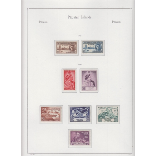 247 - A 6-volume mint and used collection of Pitcairn and Norfolk Islands stamps housed in 4x hingeless KA... 