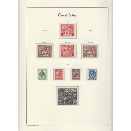 691 - A mint and used collection from QV to QEII in a pre-printed album, including 1840 1d black x6 used, ... 