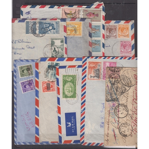 393 - A small accumalation of World 20th century postal history, mainly 1950s-60 Airmail covers to the UK ... 