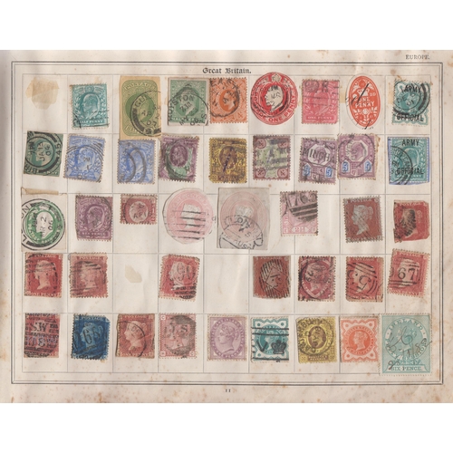 332 - A small mint and used world stamp collection in x3 albums including Improved album plus loose, a sma... 