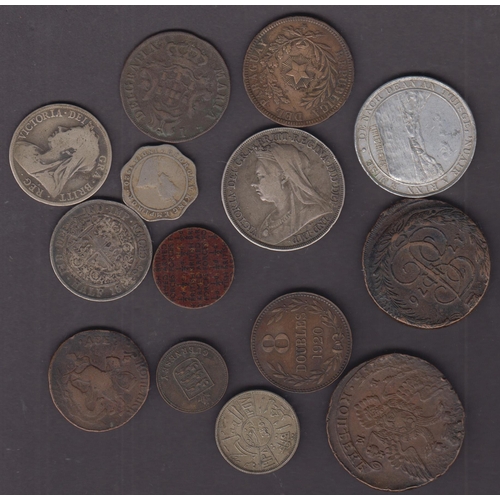 135 - A small accumalation of World coins, mainly 20th Century circulated coins, but with a few earlier no... 