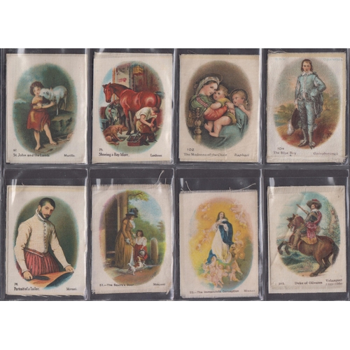 498 - An accumalation of Ciggarette Card Silk issues mainly in part sets, including BDV large Flags and Ke... 