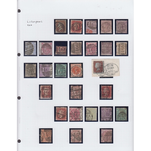 703 - An eight volume collection of English Counties, London, Scotland and Wales, postmarks, mainly QV inc... 