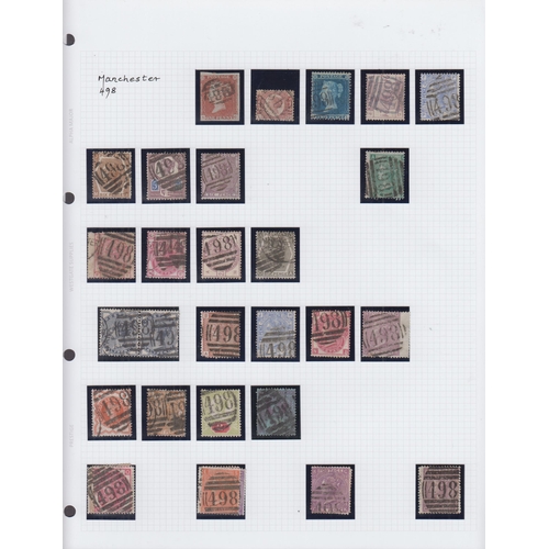 703 - An eight volume collection of English Counties, London, Scotland and Wales, postmarks, mainly QV inc... 