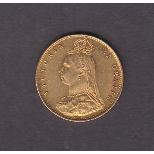 151 - UK 1887 gold half sovereign, in good condition