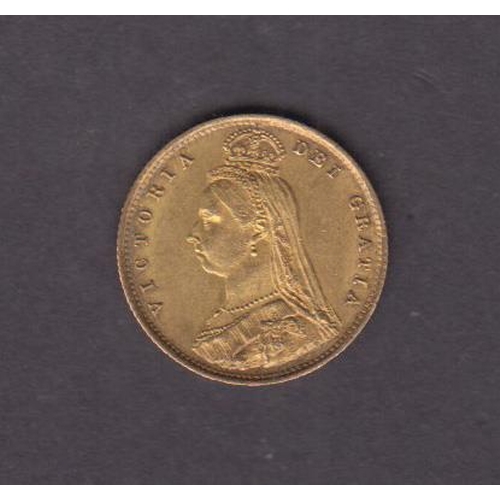 152 - UK 1887 gold half sovereign, in good condition