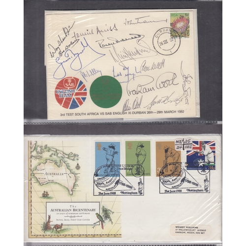 481 - GB accumulation in box with some FDCs and Special Event covers (many relating to cricket), a few cat... 