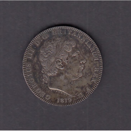 41 - UK 1819 George III crown, EF