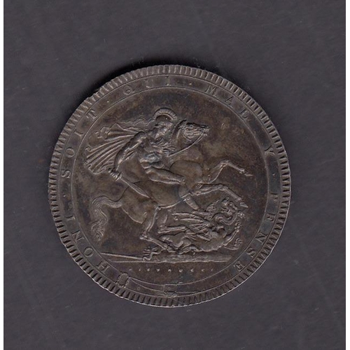 41 - UK 1819 George III crown, EF