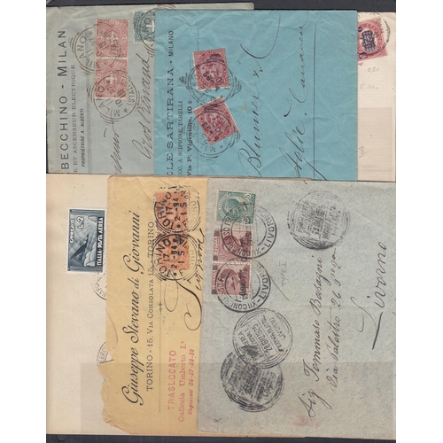 442 - A collection of earlier Italian Postal History, Covers and cards housed in 6x volumes, noted a range... 