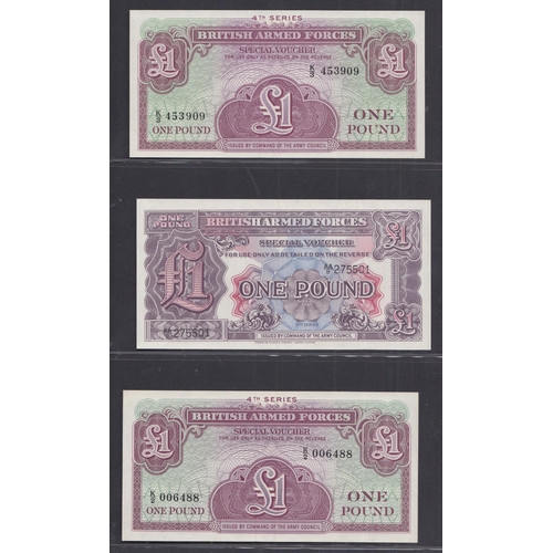 249 - A collection of x50 British Armend Forces Banknotes from 10p to £5 including notes from the second t... 