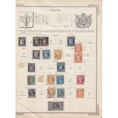 435 - A mint and used World stamp collection in x3 albums and loose, all periods, noted remaindered Intern... 