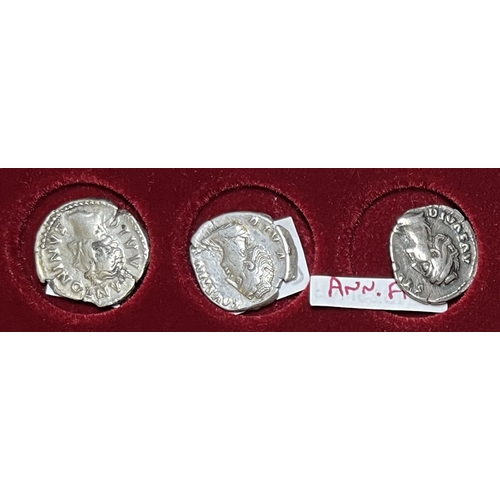 243 - Roman – A group of 2nd Century x3 silver Denari, including x2 Faustina and x1 Antoninus Pius, in goo... 