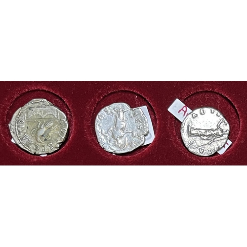 243 - Roman – A group of 2nd Century x3 silver Denari, including x2 Faustina and x1 Antoninus Pius, in goo... 