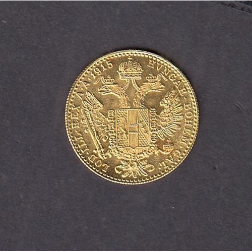 33 - Austria 1915 gold Ducat, in good condition