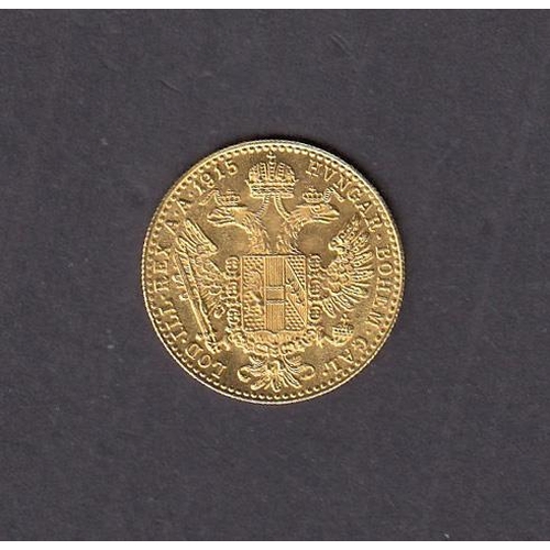 66 - Austria 1915 gold Ducat, in good condition