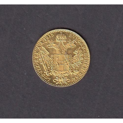 68 - Austria 1915 gold Ducat, in good condition