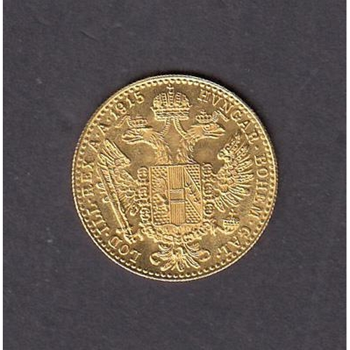 43 - Austria 1915 gold Ducat, in good condition