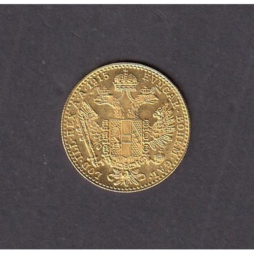 44 - Austria 1915 gold Ducat, in good condition