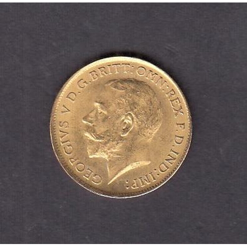 45 - UK 1914 gold half Sovereign, in good condition