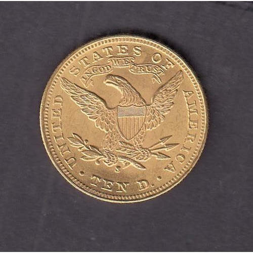 159 - USA 1901 gold $10 coin, San Francisco Mint, in good condition