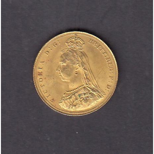 116 - UK 1887 gold full Sovereign, in good condition