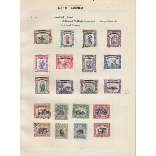 474 - A collection of British Commonwealth all periods, noted a Kings collection used on old album leaves,... 