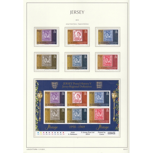 375 - A collection of Jersey u/m substantially complete for period 1941/2010 within 2x hingeless lighthous... 