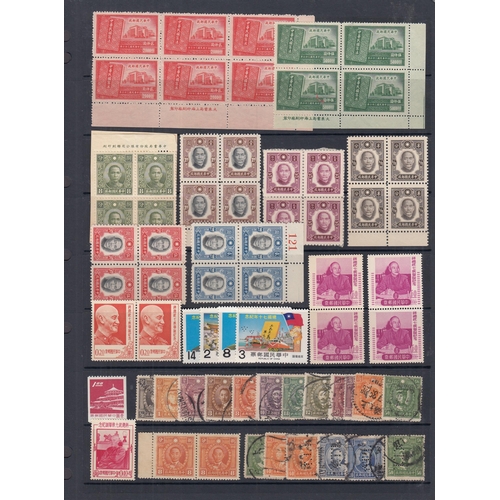 589 - A duplicated mint and used accumulation of chiefly 1930s Chinese issues in 2 stock books, noted Prov... 