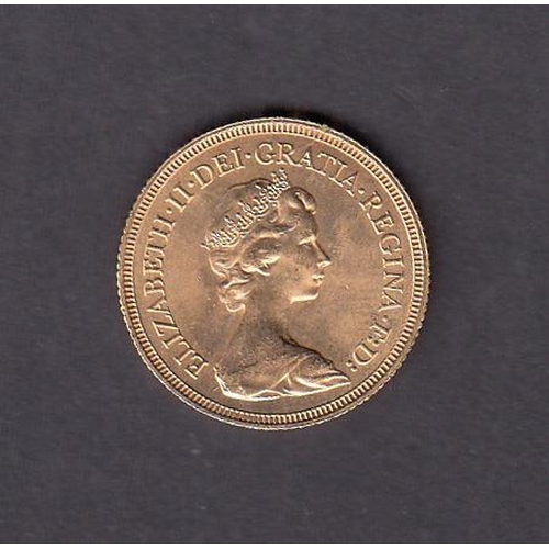 56 - UK 1981 gold full Sovereign, in good condition