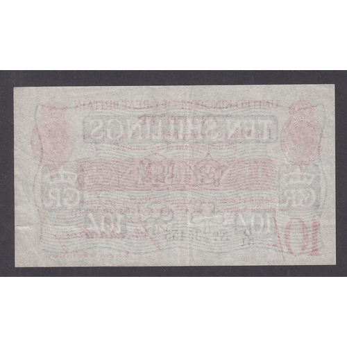 267 - UK 1915 Second Bradbury Issue 10/- banknote (D51 No.35455), in good condition