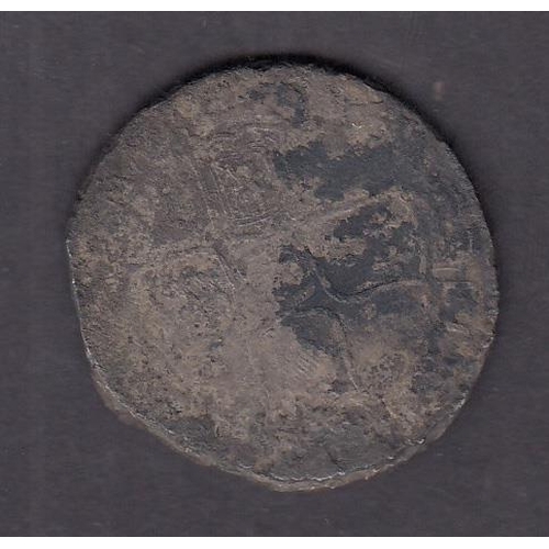 252 - Shipwreck: H.M.S. Association, lost 1707 off the Isle of Scilly, silver Half Crown recovered from th... 