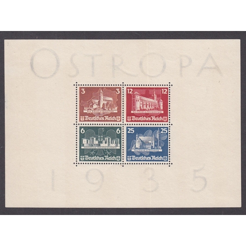 650 - 1935 OSTROPA mini sheet unused (many of these are found with the gummed soaked off). Cat (as mint) £... 
